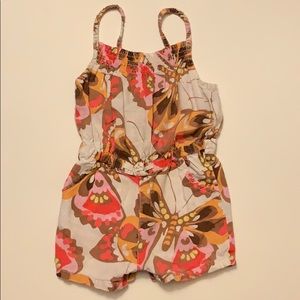Old Navy Girls 4T Retro Butterfly Romper